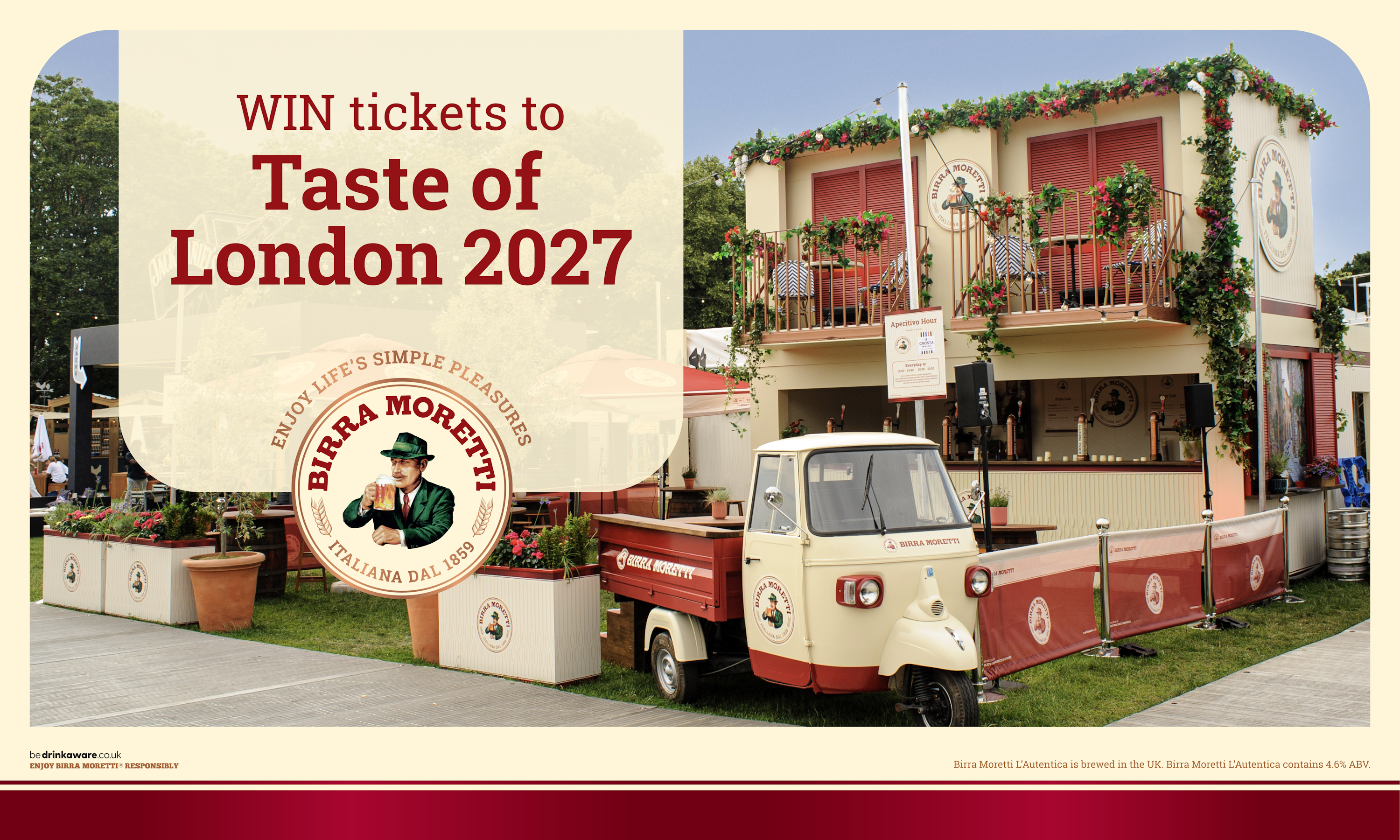 Birra Moretti Taste Of London Desktop2