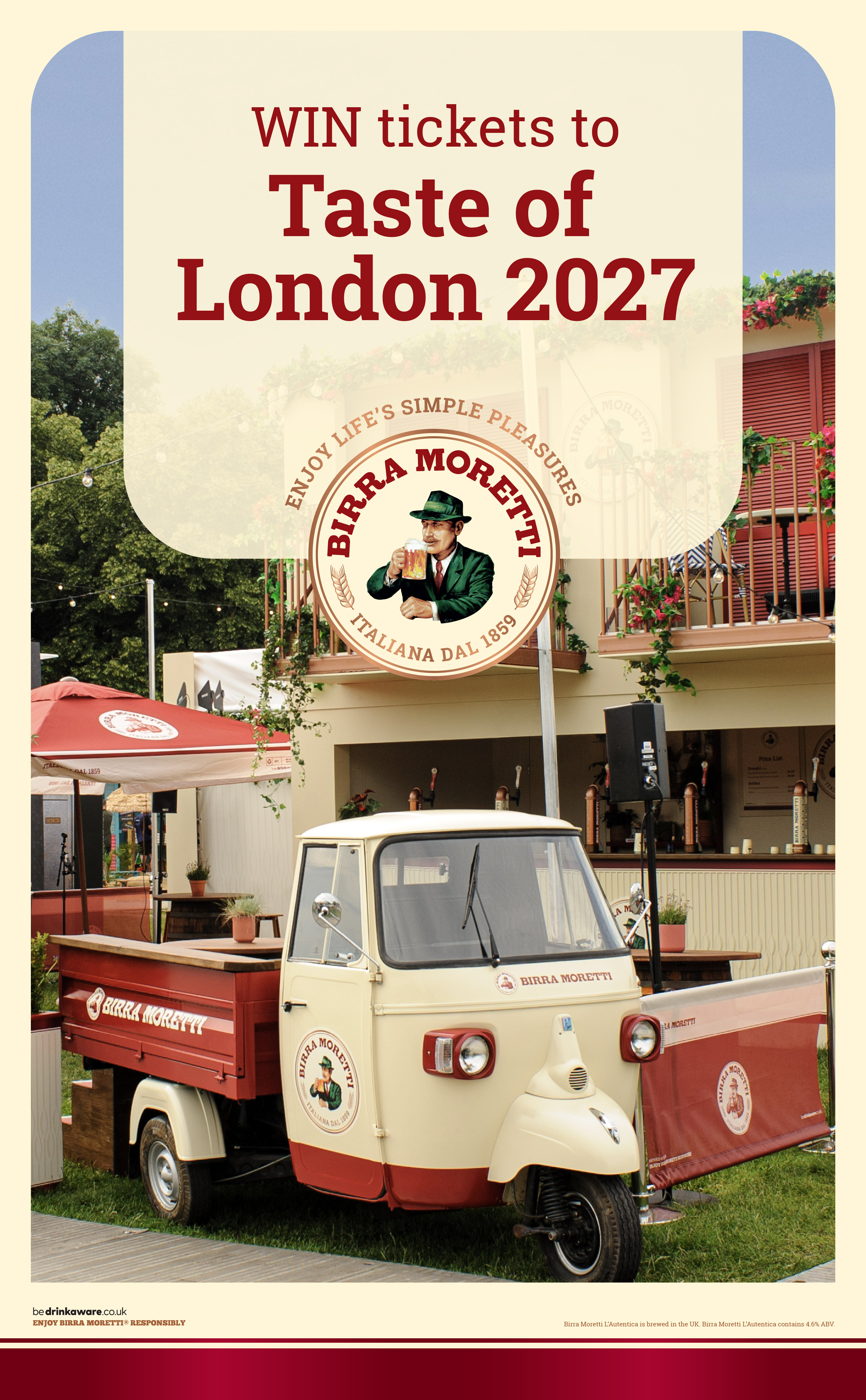 Birra Moretti Taste Of London Mobile