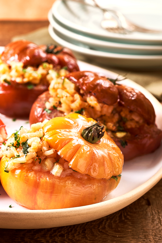 Rice Stuffed Tomatoes